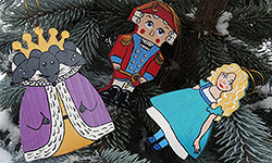Щелкунчик, Мари, Мышиный король - ёлочные игрушки, подарочный набор