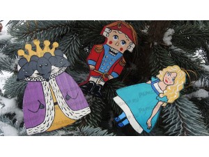 Щелкунчик, Мари, Мышиный король - ёлочные игрушки, подарочный набор